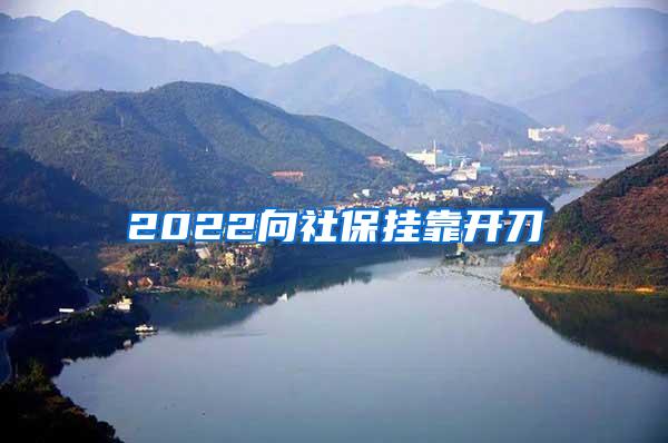 2022向社保挂靠开刀