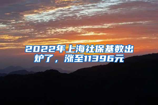 2022年上海社保基数出炉了，涨至11396元