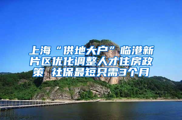 上海“供地大户”临港新片区优化调整人才住房政策 社保最短只需3个月