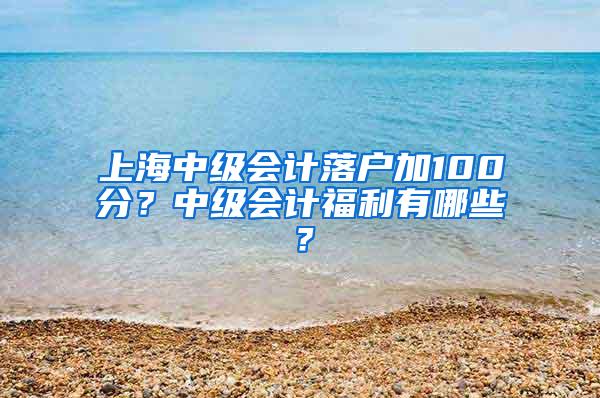 上海中级会计落户加100分？中级会计福利有哪些？