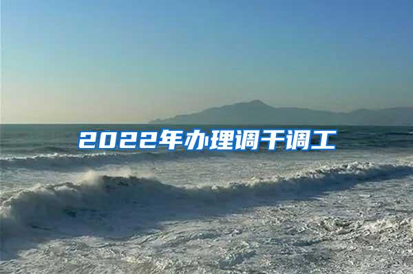 2022年办理调干调工