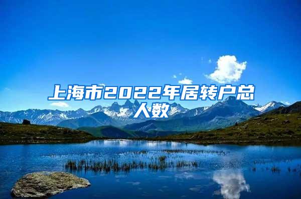 上海市2022年居转户总人数