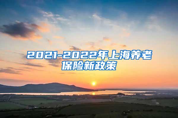 2021-2022年上海养老保险新政策