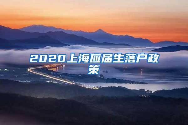 2020上海应届生落户政策