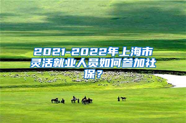 2021-2022年上海市灵活就业人员如何参加社保？