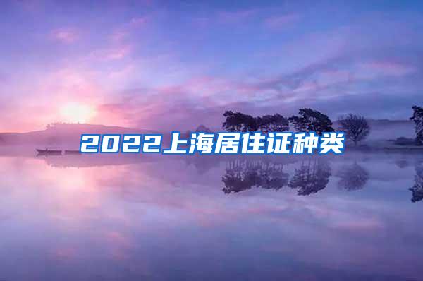 2022上海居住证种类