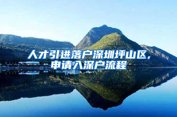 人才引进落户深圳坪山区,申请入深户流程