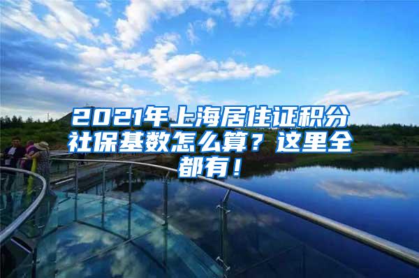 2021年上海居住证积分社保基数怎么算？这里全都有！