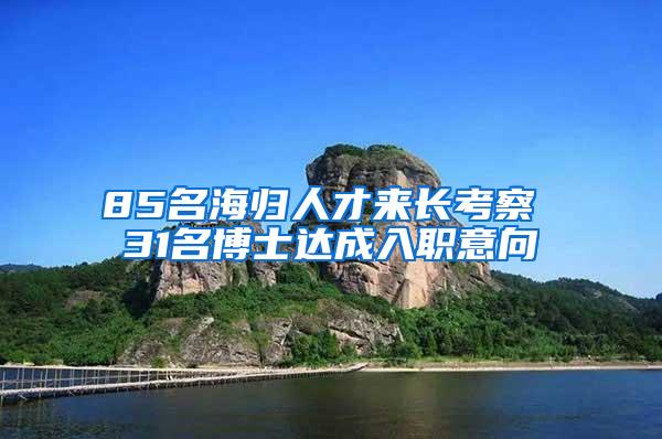 85名海归人才来长考察 31名博士达成入职意向