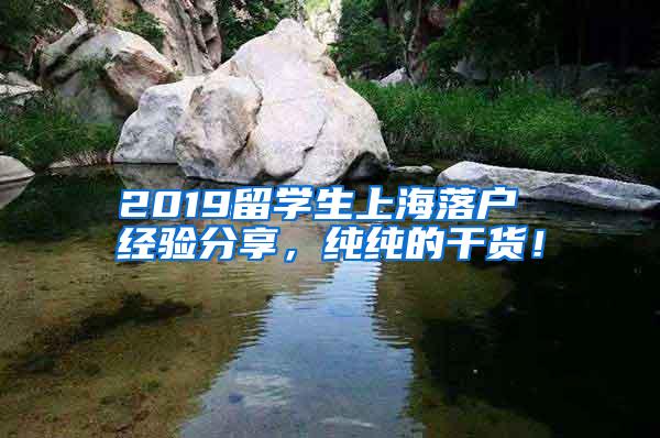 2019留学生上海落户 经验分享，纯纯的干货！