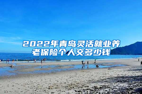 2022年青岛灵活就业养老保险个人交多少钱