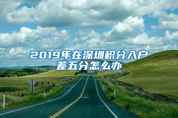 2019年在深圳积分入户差五分怎么办