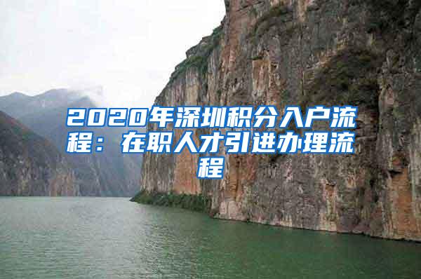 2020年深圳积分入户流程：在职人才引进办理流程