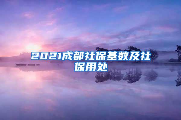 2021成都社保基数及社保用处