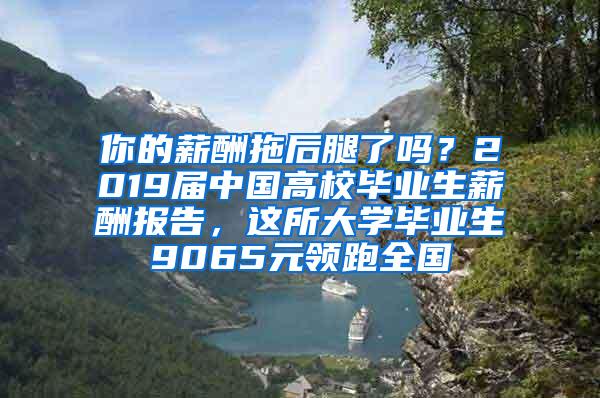 你的薪酬拖后腿了吗？2019届中国高校毕业生薪酬报告，这所大学毕业生9065元领跑全国