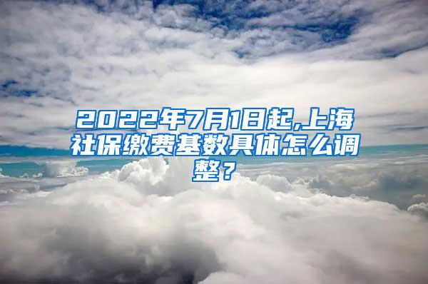 2022年7月1日起,上海社保缴费基数具体怎么调整？