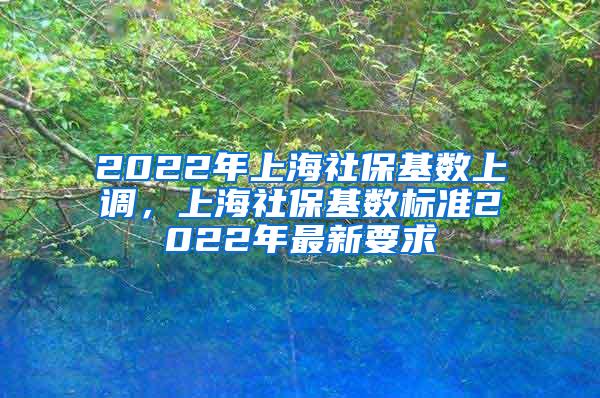 2022年上海社保基数上调，上海社保基数标准2022年最新要求