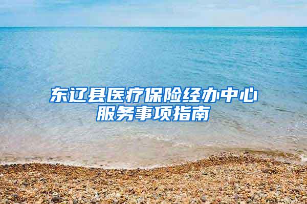 东辽县医疗保险经办中心服务事项指南