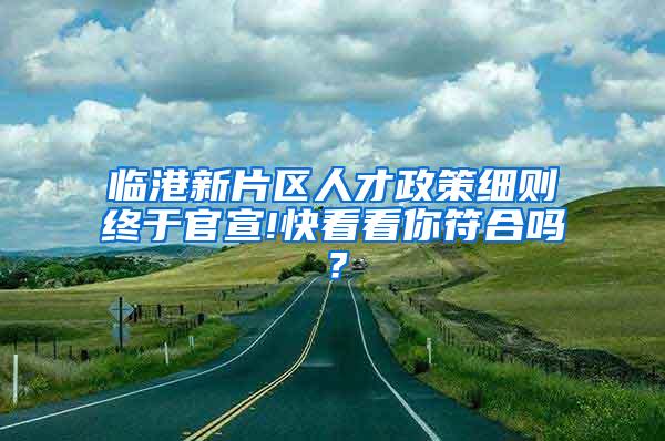 临港新片区人才政策细则终于官宣!快看看你符合吗？