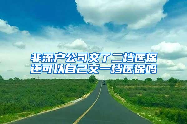 非深户公司交了二档医保还可以自己交一档医保吗