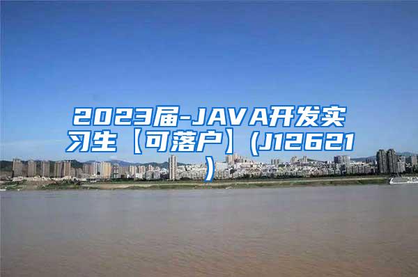 2023届-JAVA开发实习生【可落户】(J12621)