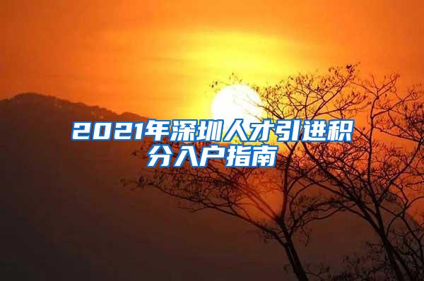 2021年深圳人才引进积分入户指南