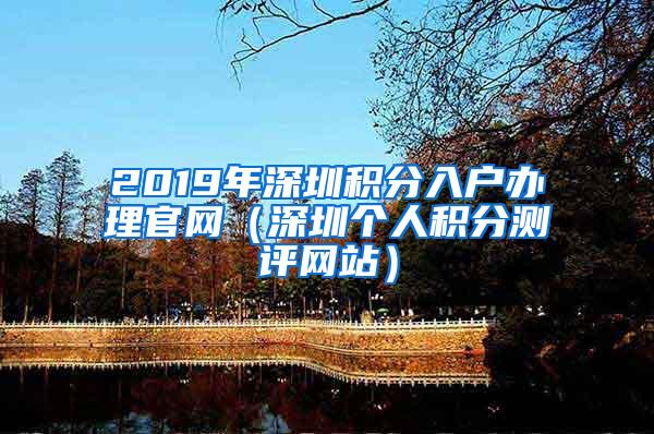 2019年深圳积分入户办理官网（深圳个人积分测评网站）