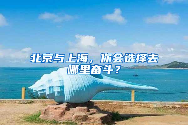 北京与上海，你会选择去哪里奋斗？