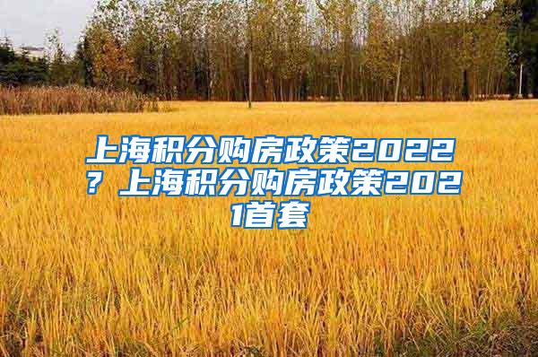 上海积分购房政策2022？上海积分购房政策2021首套