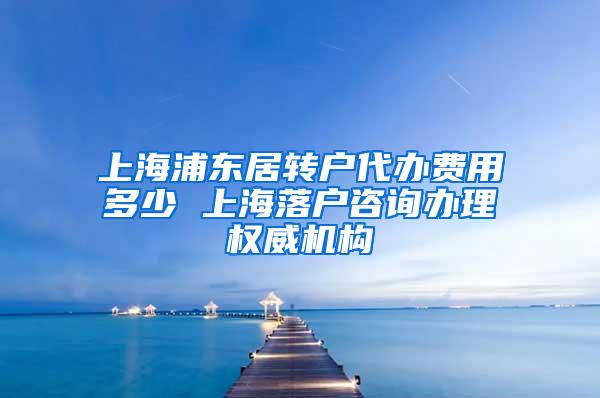 上海浦东居转户代办费用多少 上海落户咨询办理权威机构