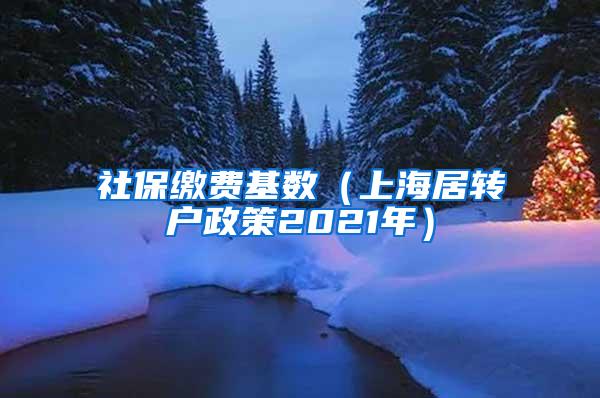 社保缴费基数（上海居转户政策2021年）