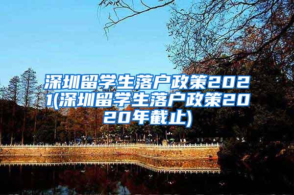 深圳留学生落户政策2021(深圳留学生落户政策2020年截止)