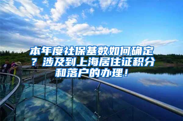 本年度社保基数如何确定？涉及到上海居住证积分和落户的办理！