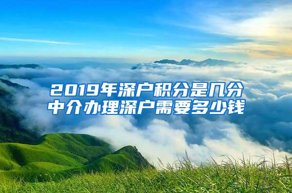 2019年深户积分是几分中介办理深户需要多少钱