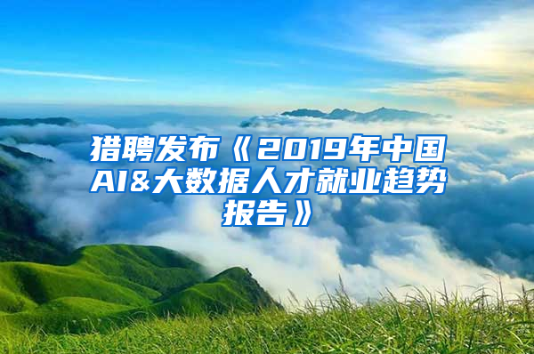 猎聘发布《2019年中国AI&大数据人才就业趋势报告》