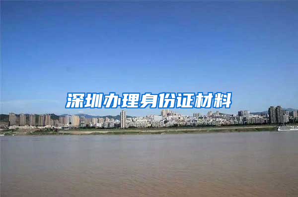 深圳办理身份证材料