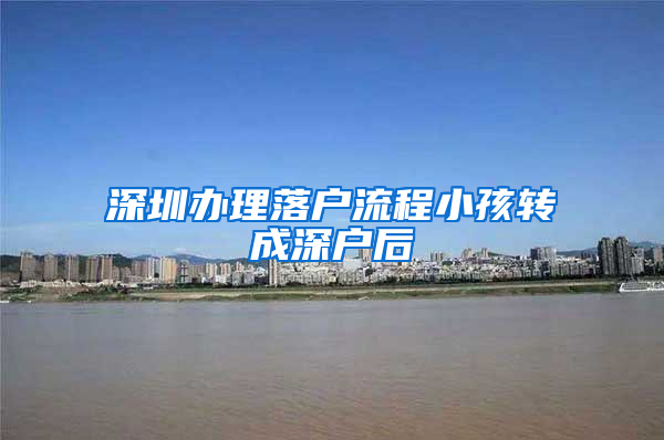 深圳办理落户流程小孩转成深户后