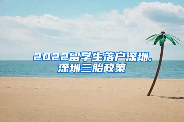 2022留学生落户深圳,深圳三胎政策