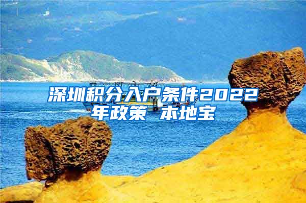 深圳积分入户条件2022年政策 本地宝