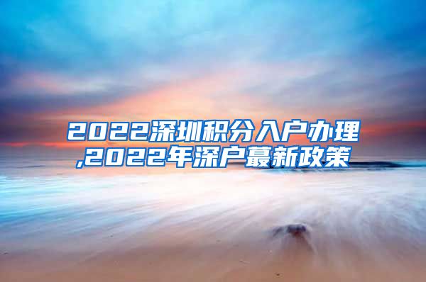 2022深圳积分入户办理,2022年深户蕞新政策