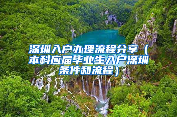 深圳入户办理流程分享（本科应届毕业生入户深圳条件和流程）