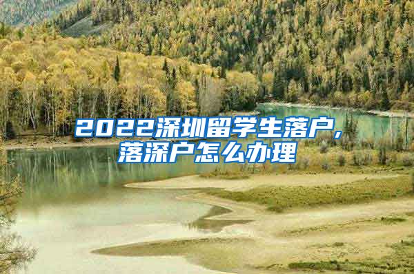 2022深圳留学生落户,落深户怎么办理