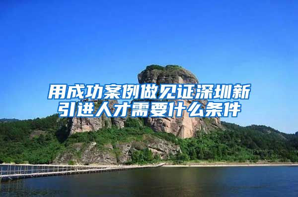 用成功案例做见证深圳新引进人才需要什么条件