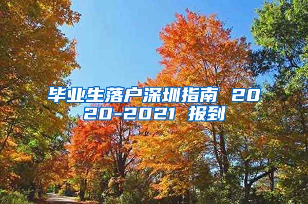 毕业生落户深圳指南 2020-2021 报到