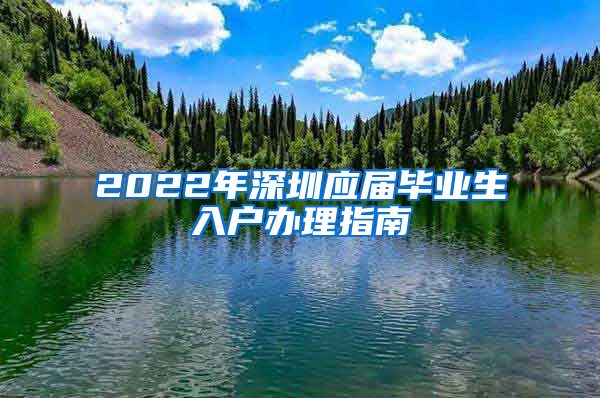 2022年深圳应届毕业生入户办理指南