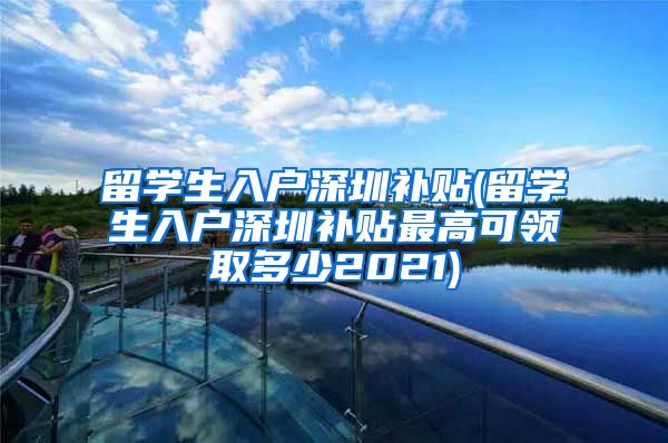 留学生入户深圳补贴(留学生入户深圳补贴最高可领取多少2021)