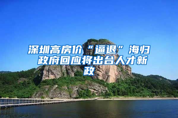 深圳高房价“逼退”海归 政府回应将出台人才新政