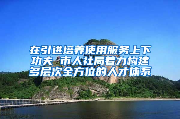 在引进培养使用服务上下功夫 市人社局着力构建多层次全方位的人才体系