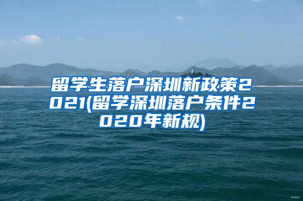 留学生落户深圳新政策2021(留学深圳落户条件2020年新规)