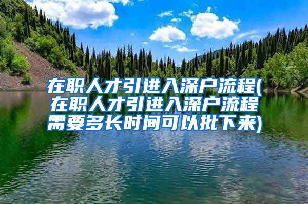 在职人才引进入深户流程(在职人才引进入深户流程需要多长时间可以批下来)